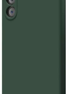 Back panel cover Evelatus Samsung Galaxy A15 Premium Soft Touch Silicone Case Pine Green