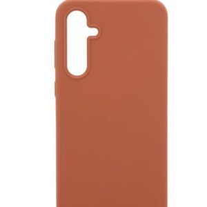 Tagakaaned Evelatus Samsung Galaxy A34 Premium Soft Touch Silicone Case Saddle Brown