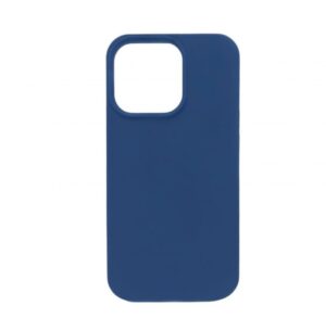 Back panel cover Connect Apple iPhone 15 Premium Magsafe Soft Touch Silicone Case New Function Midnight Blue