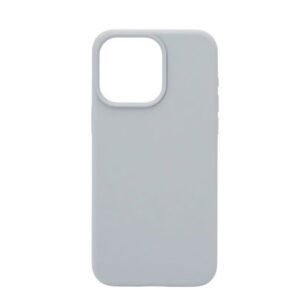 Back panel cover Connect Apple iPhone 15 Pro Max Premium Magsafe Soft Touch Silicone Case New Function Grey Blue