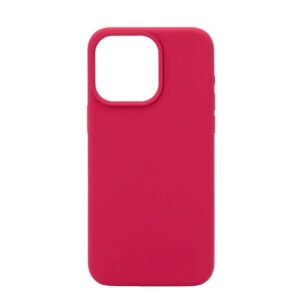 Back panel cover Connect Apple iPhone 15 Pro Max Premium Magsafe Soft Touch Silicone Case New Function Rose Red