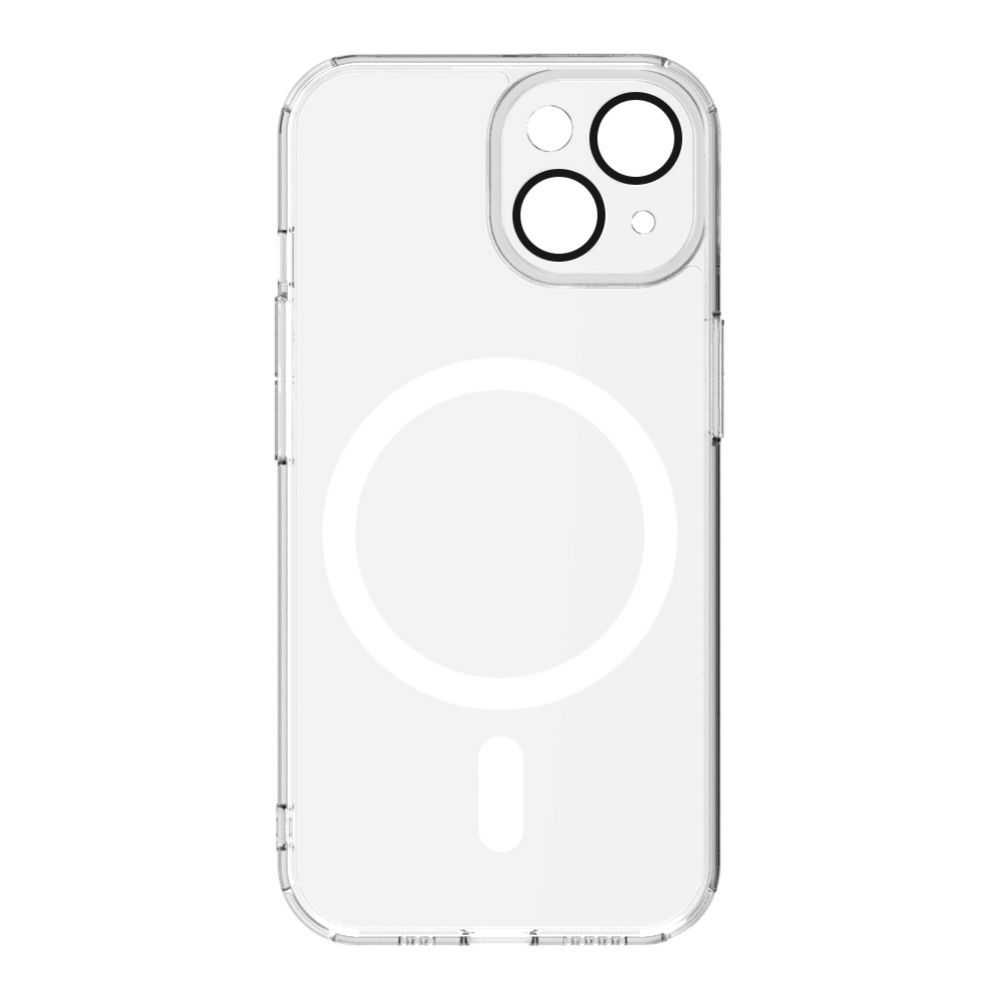 Back panel cover Connect Apple iPhone 14 Clear Case With Magnetic and Camera Protection Transparent