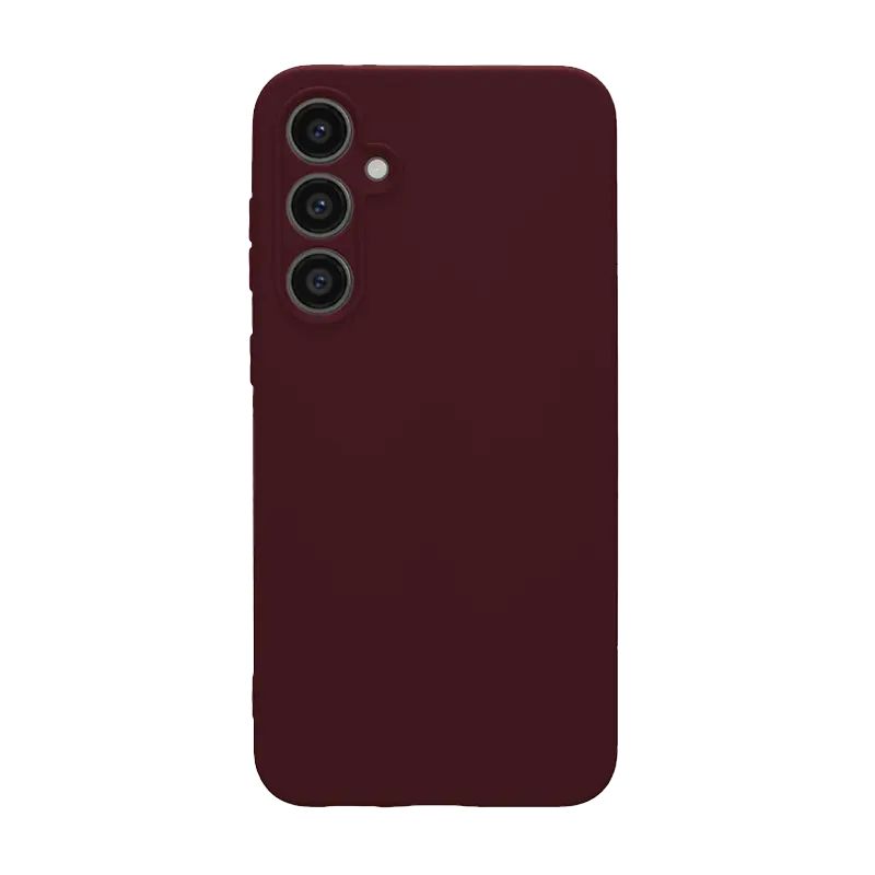 Back panel cover Evelatus Samsung Galaxy A55 Premium Soft Touch Silicone Case Plum