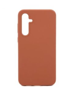 Nugarėlės dėklai Evelatus Samsung Galaxy S24 Ultra Premium Soft Touch Silicone Case Brown