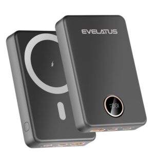 Väline aku Evelatus  Wireless Power Bank 22.5W 10000 mAh Type-C Black