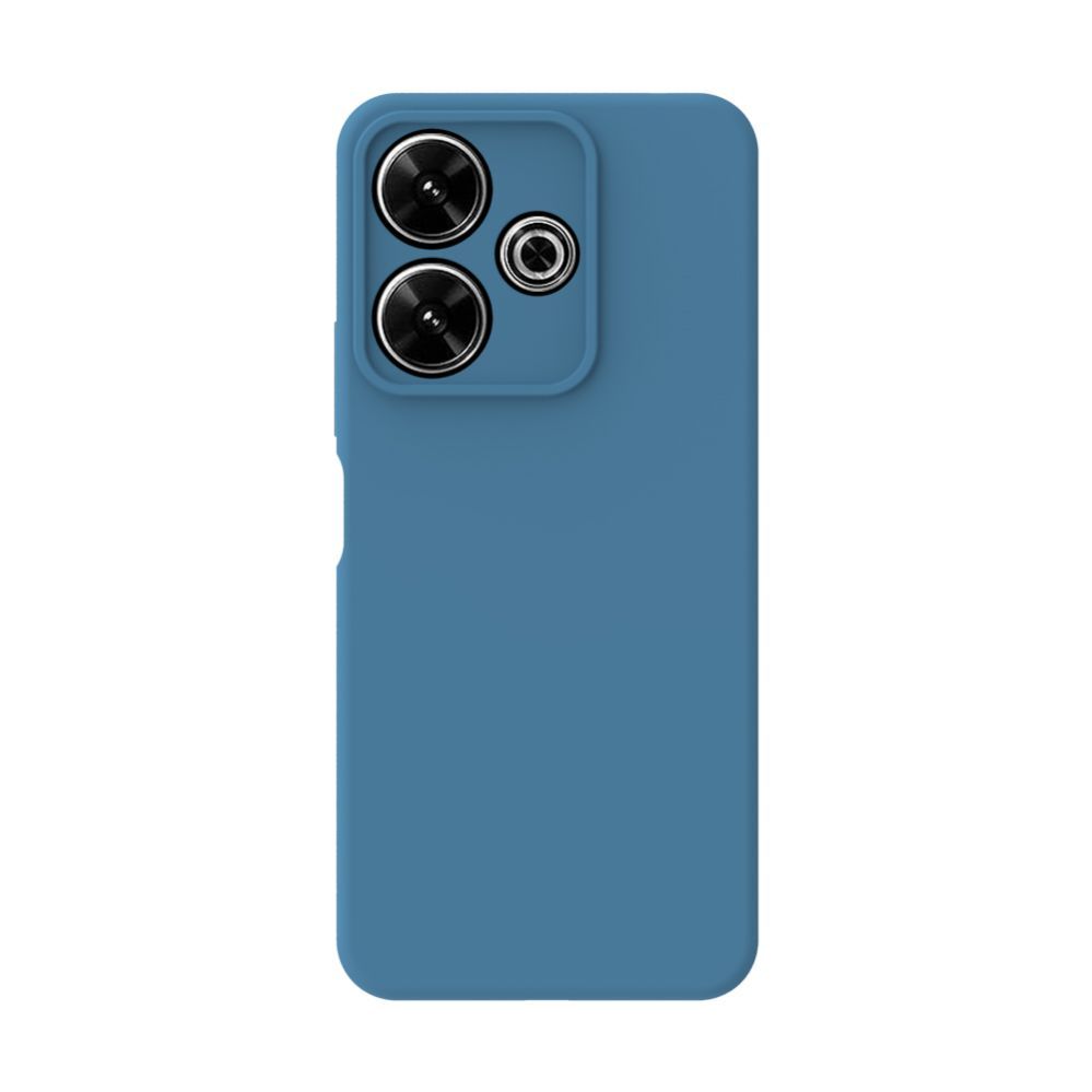 Back panel cover Connect Xiaomi Redmi Note 13 5G Premium Quality Soft Touch Silicone Case Midnight Blue
