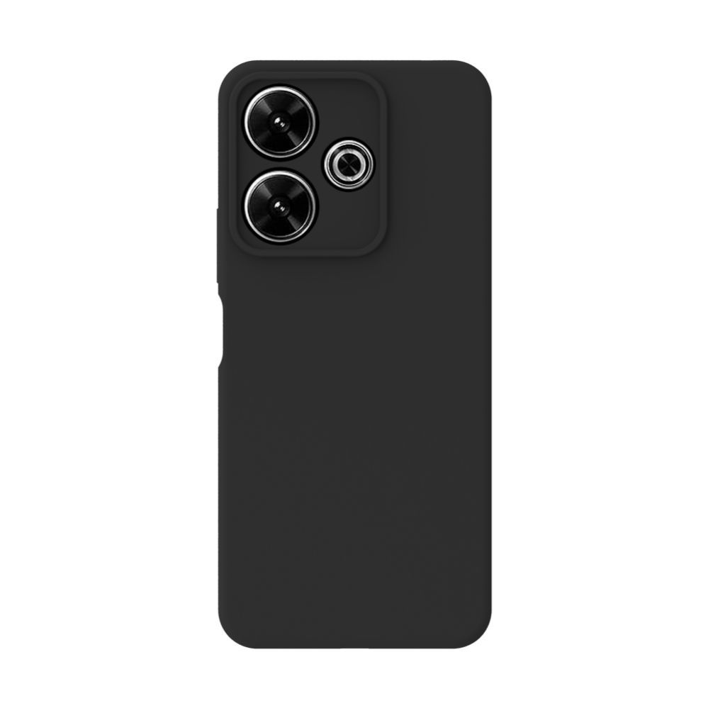 Back panel cover Connect Xiaomi Poco X6 Premium Quality Soft Touch Silicone Case Black