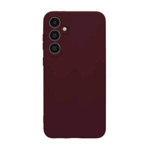 Back panel cover Connect Samsung Galaxy A55 5G Premium Quality Soft Touch Silicone Case Plum