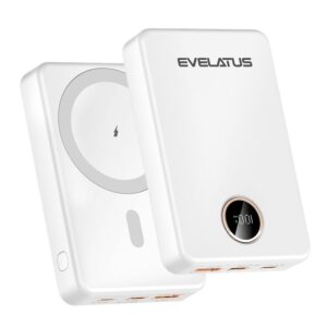 Väline aku Evelatus  Evelatus Wireless Power Bank 22.5W 10000 mAh Type-C White