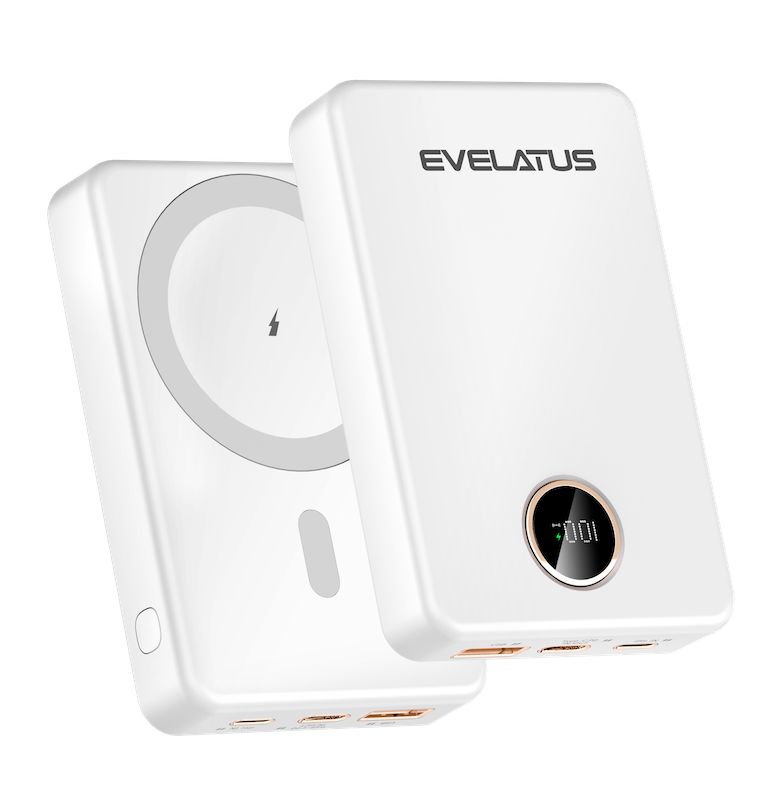 Väline aku Evelatus Evelatus Wireless Power Bank 22.5W 10000 mAh Type-C White