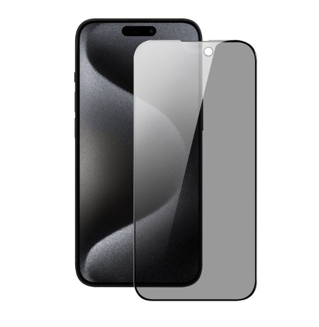 Aizsargstikls iLike Xiaomi Redmi 13C 4G / Poco C65 Privacy 2.5D Silk Full Cover Japan Glue Anti-Static Super strong Black