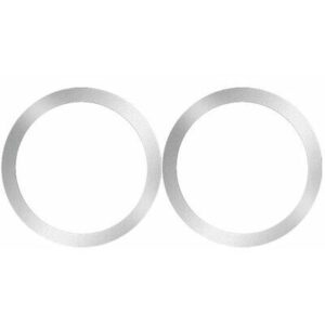 Auto holder iLike  MG2 Sticky 3M Metal Plate 2in1 set - 2x Magsafe Ring 55*45mm for Smartphone Cases Black