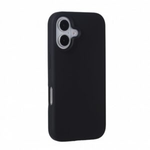 Back panel cover Evelatus Apple iPhone 16 Premium Magsafe Soft Touch Silicone Case Black