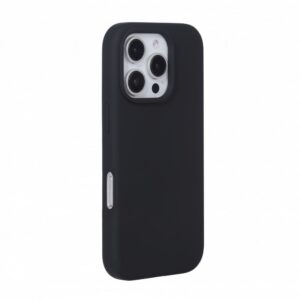 Back panel cover Evelatus Apple iPhone 16 Pro Max Premium Magsafe Soft Touch Silicone Case Black