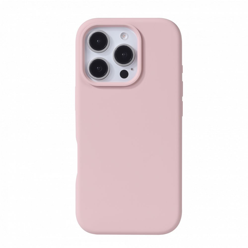 Back panel cover Evelatus Apple iPhone 16 Pro Max Premium Magsafe Soft Touch Silicone Case Pink Sand