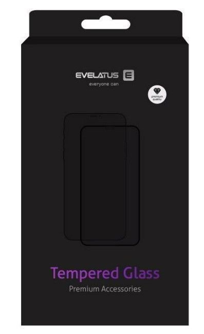 Aizsargstikls Evelatus Apple iPhone 16 Pro Max Rubber Anti-Broken 3D Glass Full Cover Japan Glue Anti-Static Black