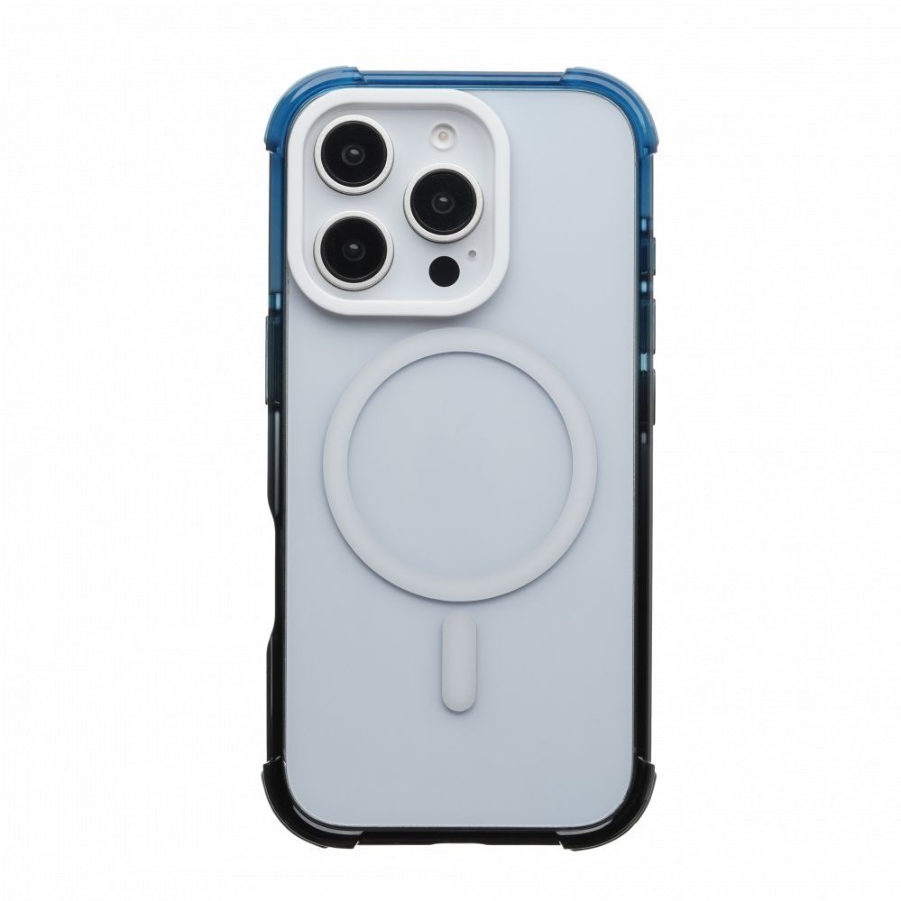 Back panel cover Evelatus Apple iPhone 16 Pro Defender Gradient Color MagSafe Black Blue