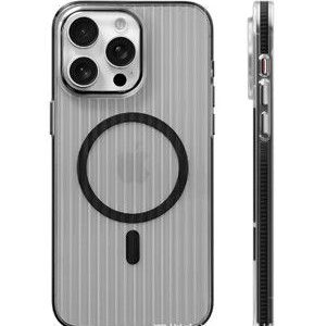 Back panel cover Evelatus Apple iPhone 16 Pro Suitcase MagSafe Case Transparent Black