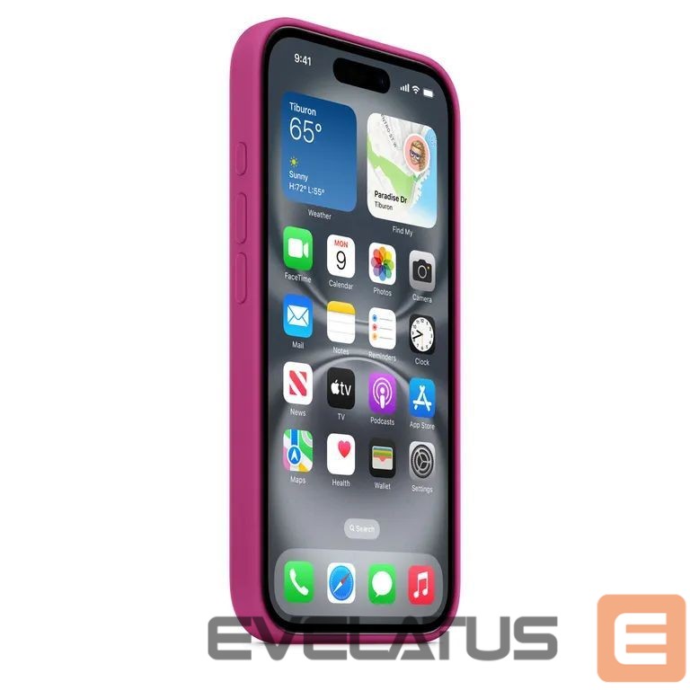 Back panel cover Apple - MYY53ZM/A Apple Silicone Magsafe Cover for iPhone 16 Fuchsia