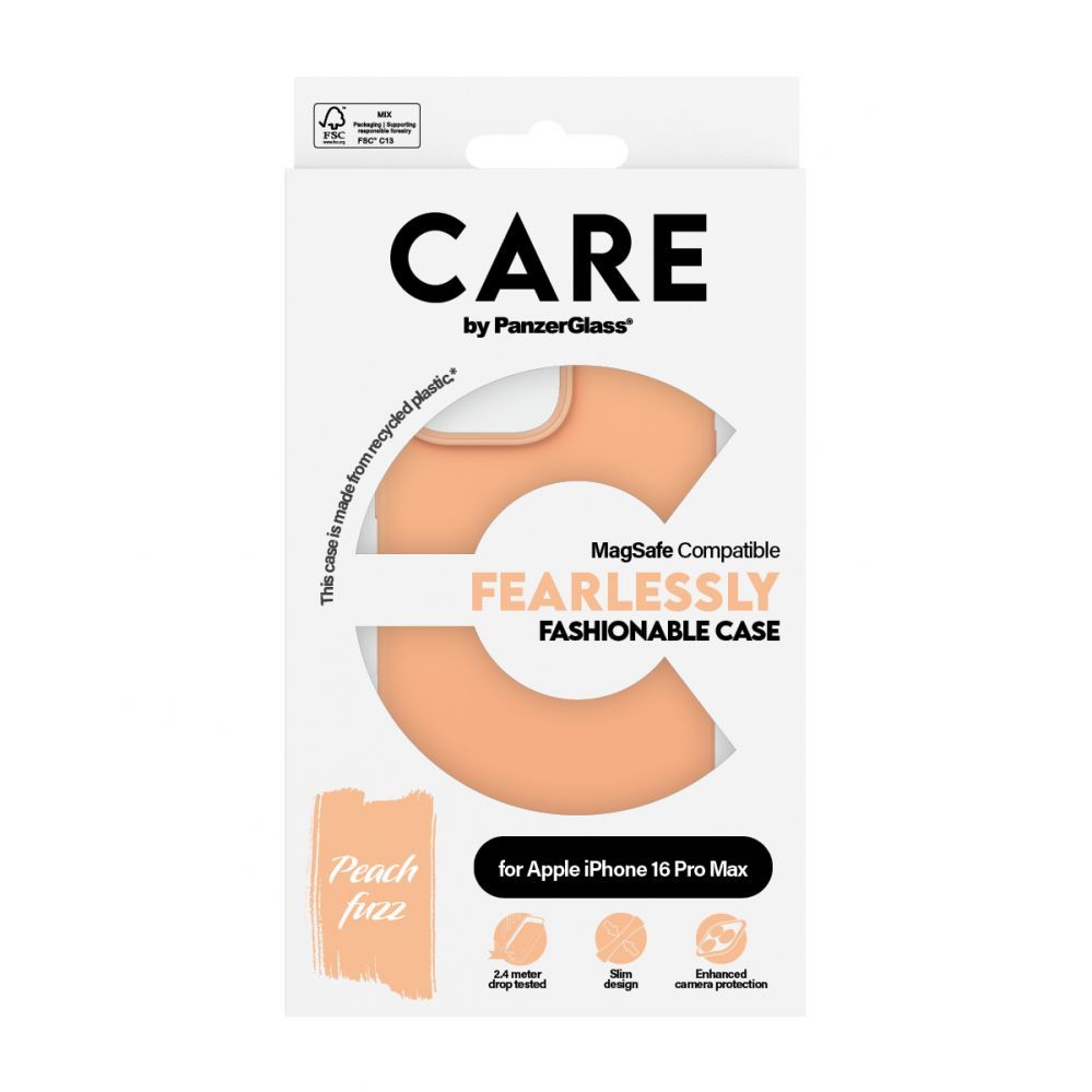 Other Phone Accessory Panzer Glass CARE by PanzerGlass Fashion Case iPhone 16 Pro Max 6.9" Peachy MagSafe 1392