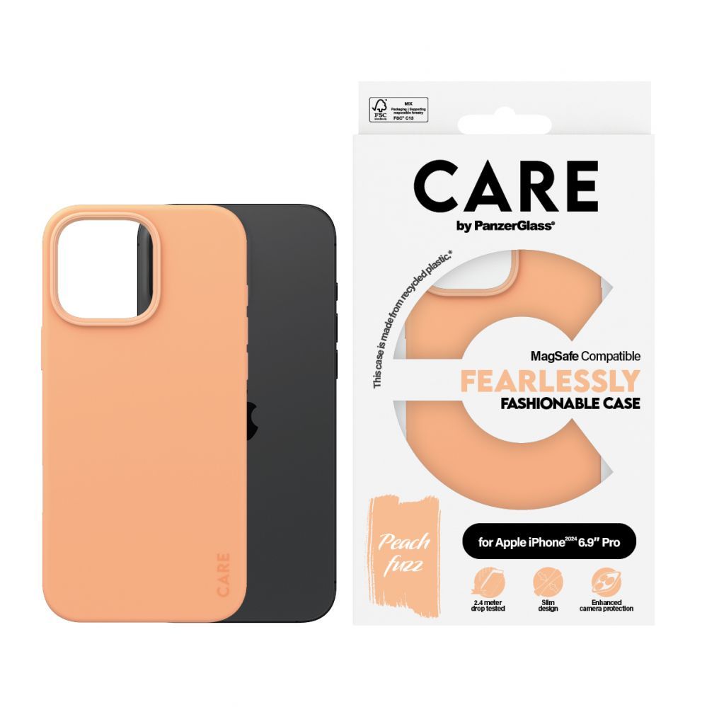 Other Phone Accessory Panzer Glass CARE by PanzerGlass Fashion Case iPhone 16 Pro Max 6.9" Peachy MagSafe 1392