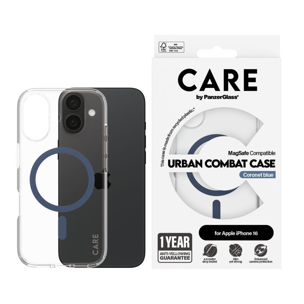 Other Phone Accessory Panzer Glass CARE by PanzerGlass Flagship Case iPhone 16 6.1" blue/blue MagSafe 1365