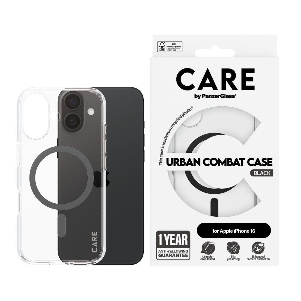 Other Phone Accessory Panzer Glass CARE by PanzerGlass Flagship Case iPhone 16 6.1" black/black MagSafe 1345