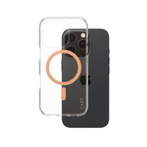 Kitas telefono priedas Panzer Glass  CARE by PanzerGlass Flagship Case iPhone 16 Pro 6.3" Peachy MagSafe 1374 