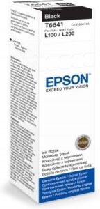 Eksploatacinės medžiagos spausdintuvams EPSON  T6641 Ink bottle 70ml Ink Cartridge, Black 