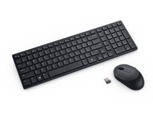 Arvuti klaviatuur Dell  | Silent Keyboard and Mouse | KM555 | Keyboard and Mouse Set | Wireless | Ukrainian (QWERTY) | Black | 2.4 GHz, Bluetooth 5.1 | Wireless connection 