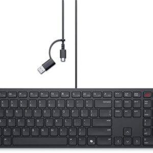 Computer keyboard Dell  | Collaboration Keyboard | KB525C | Keyboard | Wired | Ukrainian (QWERTY) | Black | USB-C 