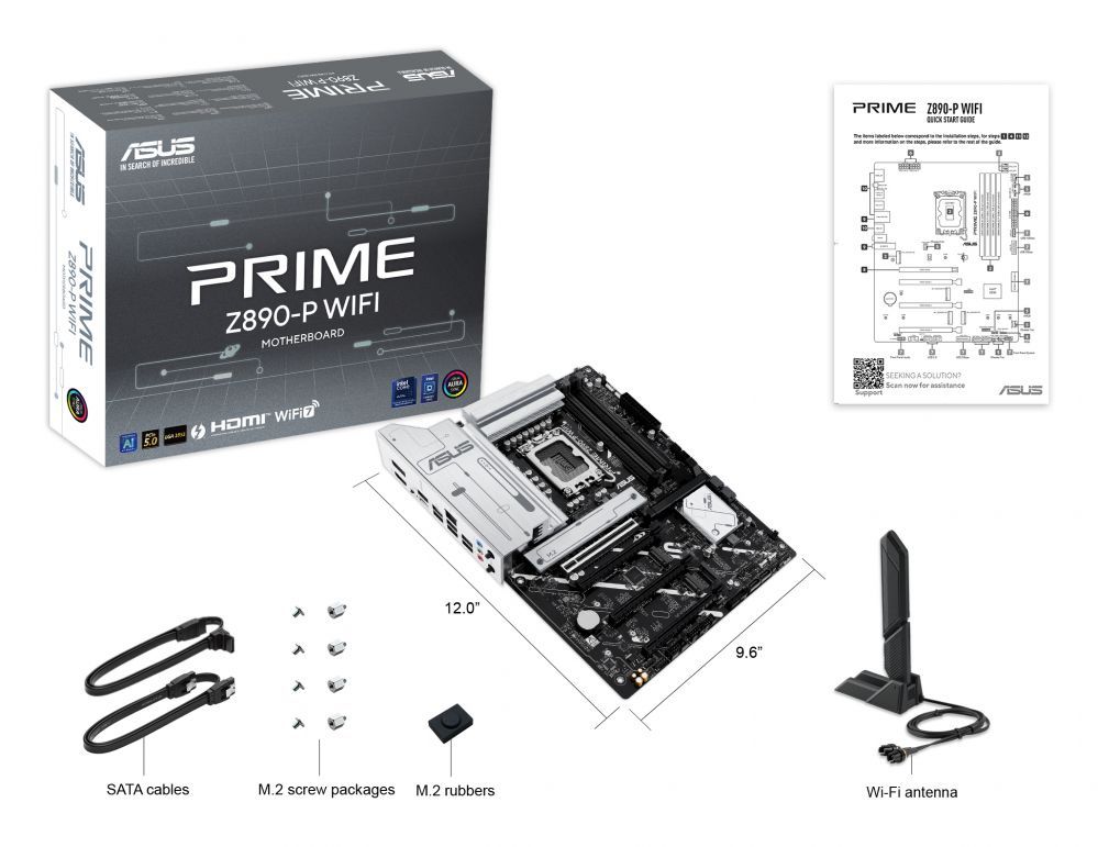Intel protsessori emaplaat Asus MB Z890 S1851 ATX/PRIME Z890-P WIFI