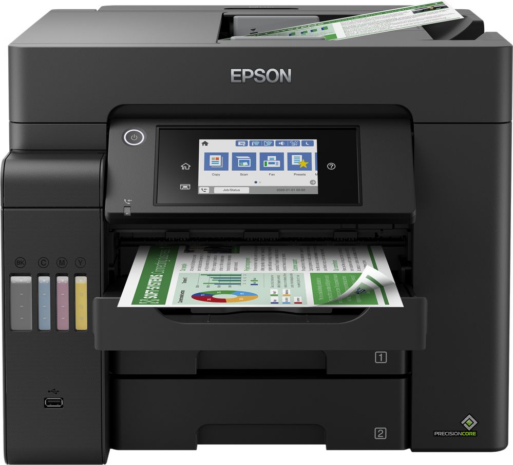 Printers EPSON Multifunctional Printer EcoTank L6550 Colour, Inkjet, A4, Wi-Fi, Black