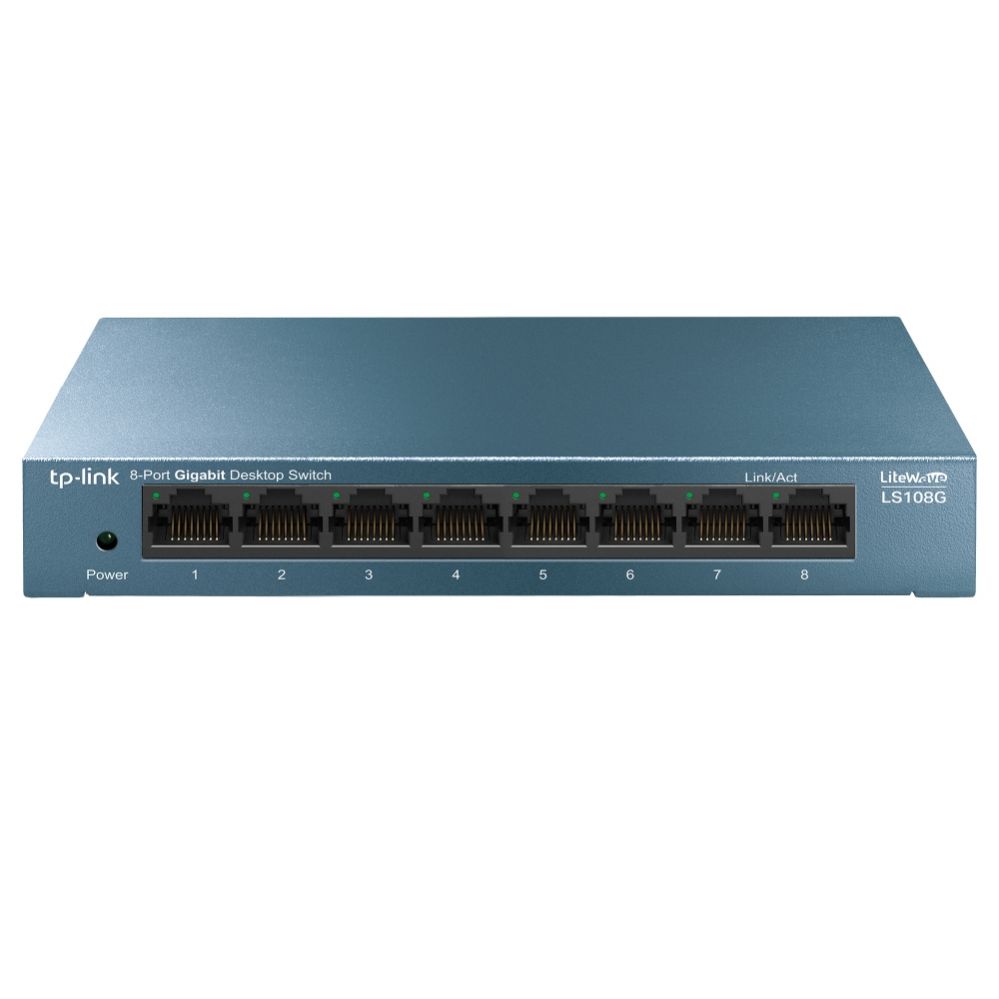 Server - Other Accessories TP-Link 8-Port 10/100/1000Mbps Desktop Network Switch LS108G Unmanaged, Desktop