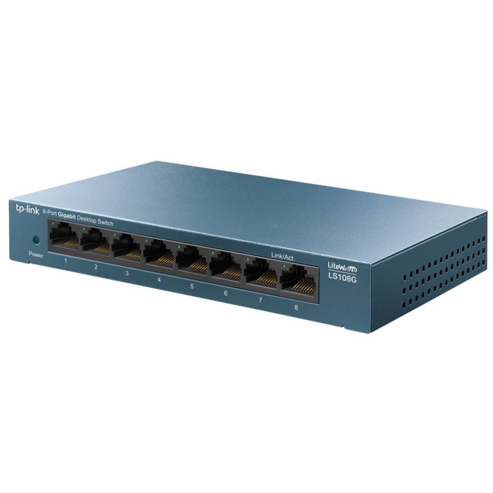 Server - Other Accessories TP-Link 8-Port 10/100/1000Mbps Desktop Network Switch LS108G Unmanaged, Desktop