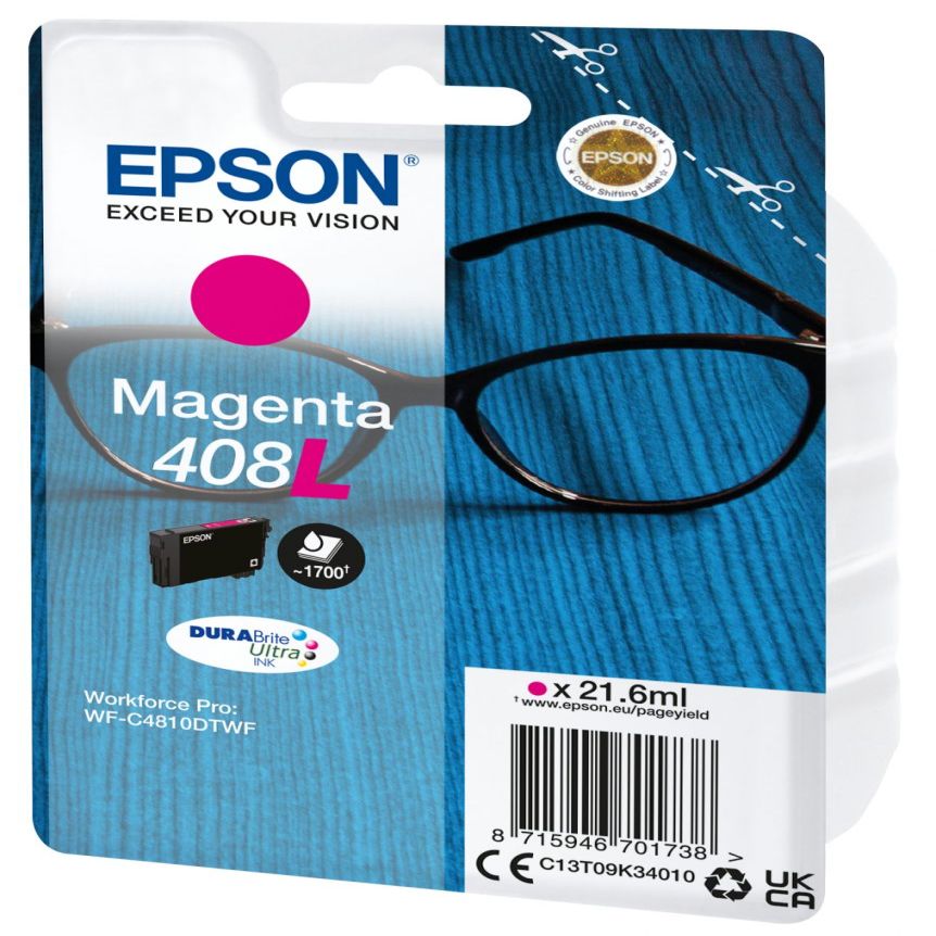 Printer accessories EPSON DURABrite Ultra 408L Ink cartrige, Magenta