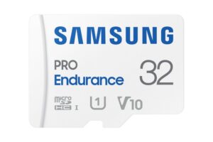 Memory cards Samsung  Samsung PRO Endurance MB-MJ32KA/EU 32 GB, MicroSD Memory Card, Flash memory class U1, V10, Class 10, SD adapter