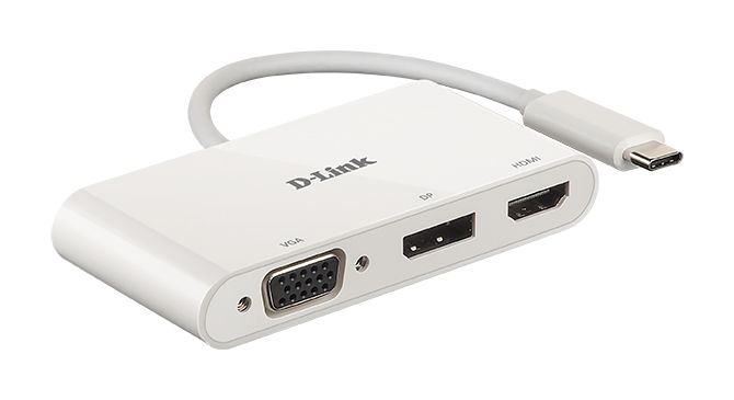 Routers D-link 3-in-1 USB-C to HDMI/VGA/DisplayPort Adapter DUB-V310 0.11 m