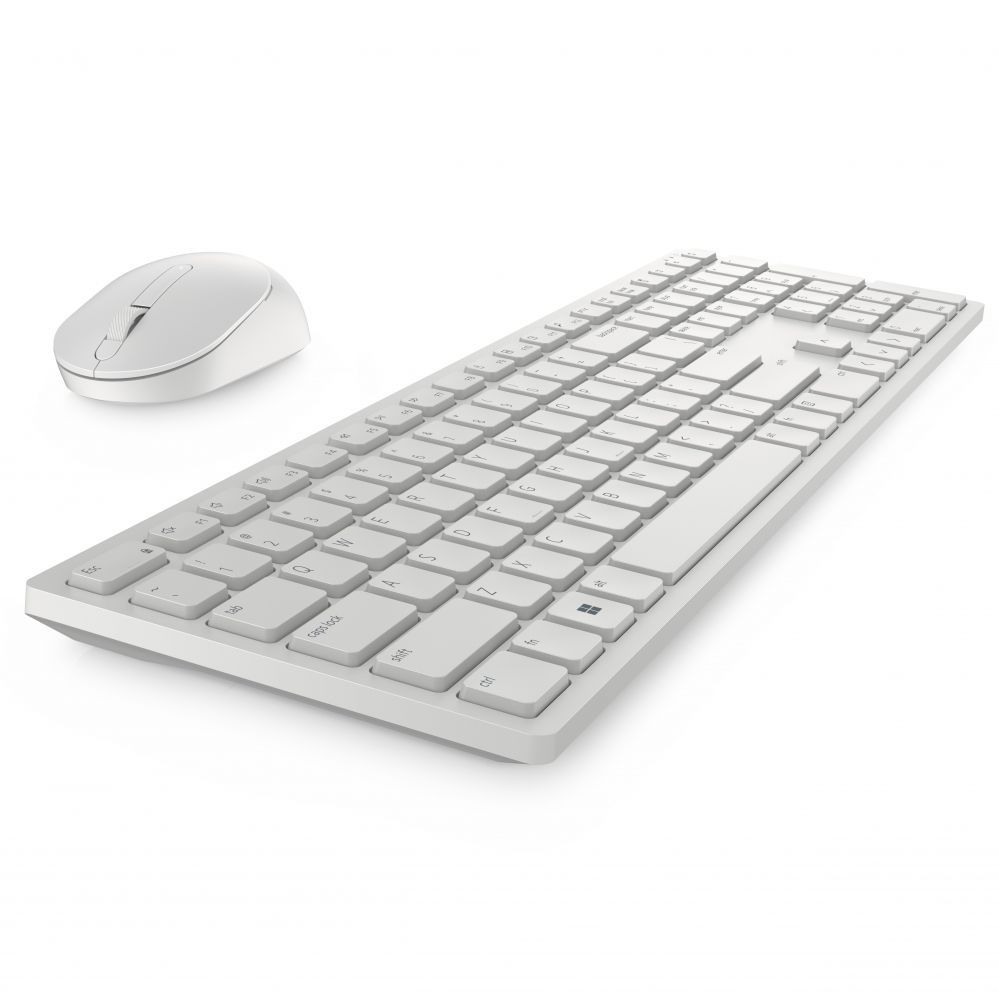 Computer keyboard Dell Keyboard and Mouse KM5221W Pro Wireless, US, 2.4 GHz, White