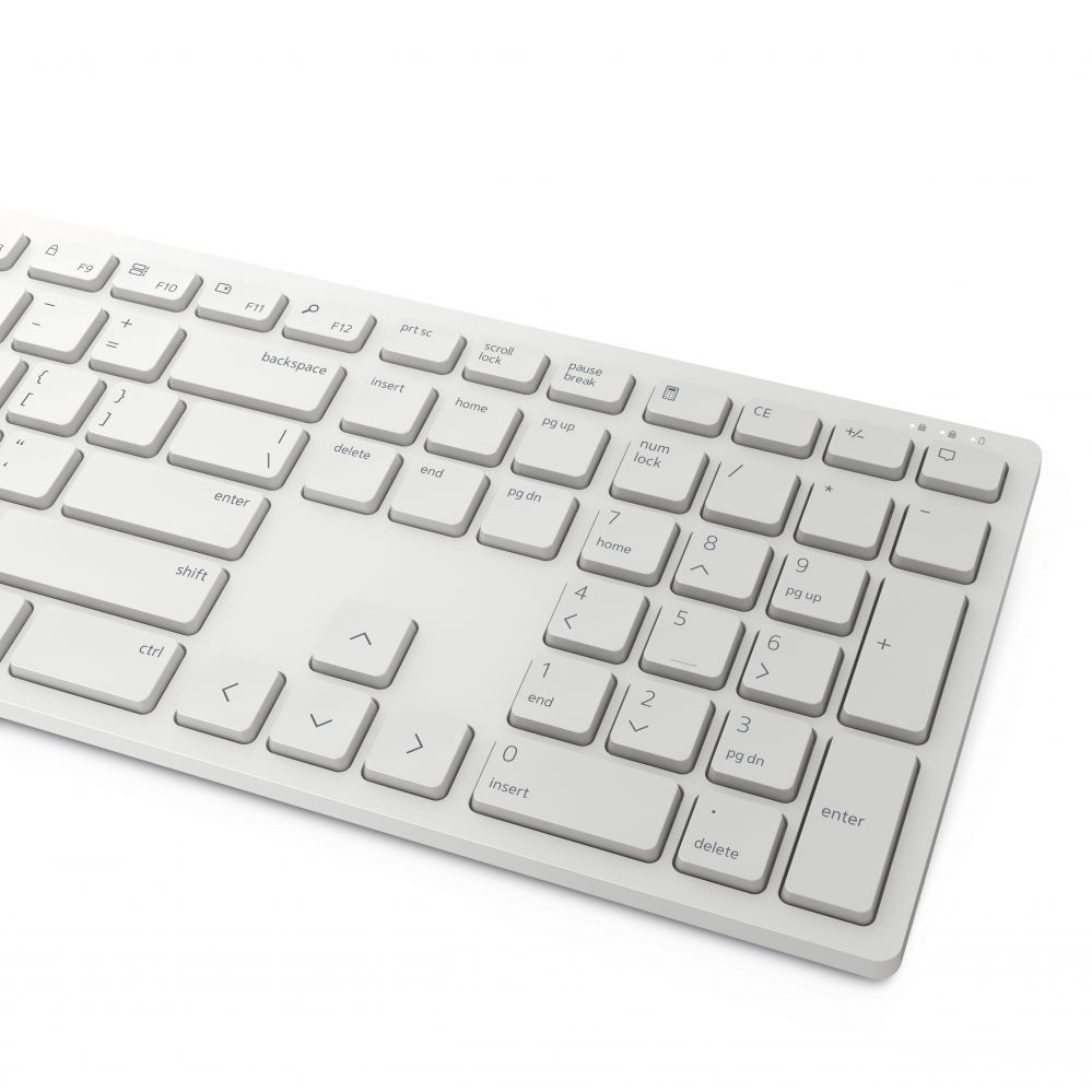 Computer keyboard Dell Keyboard and Mouse KM5221W Pro Wireless, US, 2.4 GHz, White