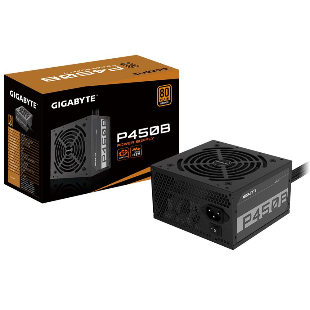 Power Supply Gigabyte GP-P450B 450 W, 80 PLUS Bronze certified