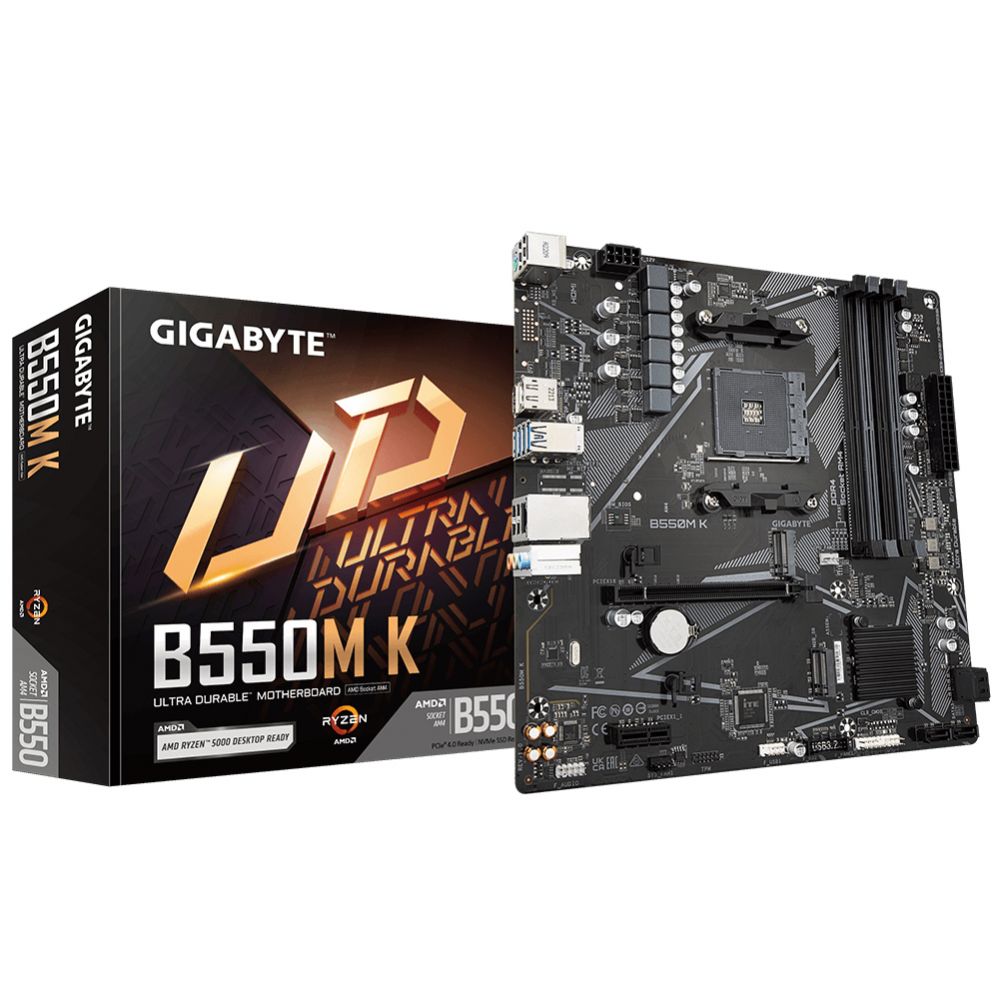 Computer components Gigabyte GIGABYTE B550M K AM4 64GB DDR4 2xM.2