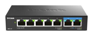Serveru  - Citi piederumi D-link  7-Port Multi-Gigabit Unmanaged Switch DMS-107/E Unmanaged, Desktop 