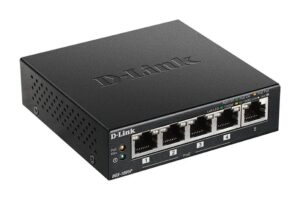 Serveru  - Citi piederumi D-link  Switch DGS-1005P Unmanaged, Desktop, 1 Gbps (RJ-45) ports quantity 5, PoE ports quantity 4, Power supply type External 