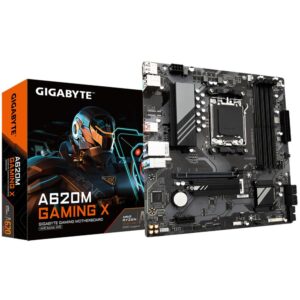 Motherboard for Intel processors Gigabyte  A620M GAMING XG10 Processor family AMD, Processor socket AM5, DDR5 DIMM, Memory slots 4, Supported hard disk drive interfaces 	SATA, M.2, Number of SATA connectors 4, Chipset AMD A620, Micro ATX 