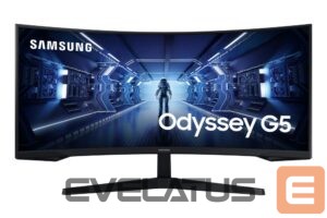 Monitorid Samsung  Curved Monitor  LC34G55TWWPXEN 34 ", VA, UWQHD, 3440 x 1440, 21:9, 1 ms, 250 cd/m², Black, 165 Hz, HDMI ports quantity 1 
