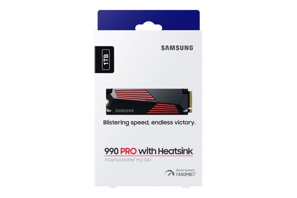Hard drive SSD Samsung 990 PRO with Heatsink NVMe M.2 SSD 1TB