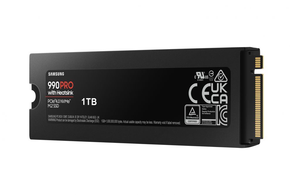 Hard drive SSD Samsung 990 PRO with Heatsink NVMe M.2 SSD 1TB