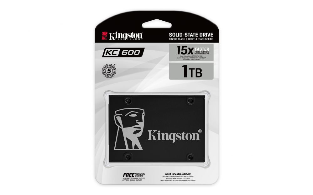 Kõvaketas SSD Kingston SKC600 1024G SSD SATA3 2.5"