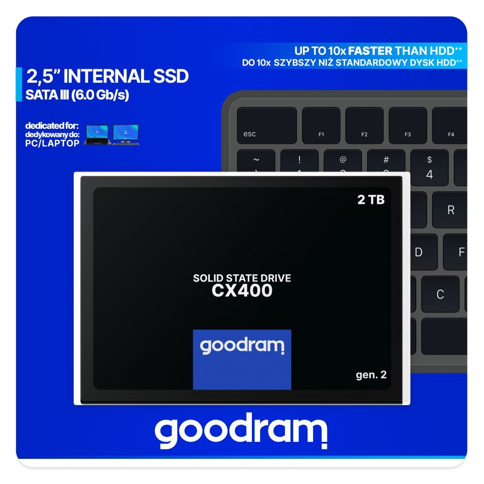 Computer components Goodram GOODRAM SSD CX400 Gen.2 2TB SATA III